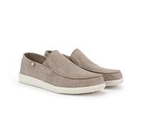 WALK IN PITAS | WP150 Slip on Washed | Mocassins pour Hommes | Chaussures Bateau | Slipon Loafers | Baskets d'été | Sneakers | Pantoufles d’été | Chaussures de PITAS | Beige 44