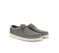 WALK IN PITAS | WP150 WALLABI Washed | Mocassins pour Hommes | Chaussures Bateau | Slipon Loafers | Baskets d'été | Sneakers | Pantoufles d’été | Chaussures de PITAS | Gris 44