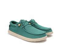 WALK IN PITAS | WP150 WALLABI Washed | Mocassins pour Hommes | Chaussures Bateau | Slipon Loafers | Baskets d'été | Sneakers | Pantoufles d’été | Chaussures de PITAS | Vert 41