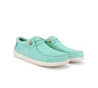 WALK IN PITAS | WP150 WALLABI Washed | Mocassins pour Hommes | Chaussures Bateau | Slipon Loafers | Baskets d'été | Sneakers | Pantoufles d’été | Chaussures de PITAS | Vert Clair 42