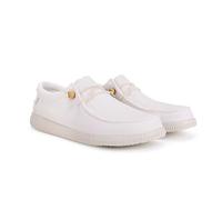 WALK IN PITAS Mocassins pour hommes WP150 WALLABI Washed Blanc 38