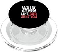 Walk Into The Room Like God Sent You État d'esprit - PopSockets PopGrip pour MagSafe