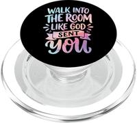 Walk Into The Room Like God Sent You PopSockets PopGrip pour MagSafe