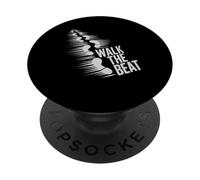 Walk The Beat Musique et Danse Graphique Hip Hop Rap PopSockets PopGrip Adhésif