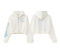 Walk The Line Sweat à Capuche en Coton WorldTour Support Merch Unisexe avec Fermeture éclair(B White-Fleece,4XL)