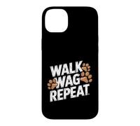 Walk Wag Repeat - Promeneur Amusant pour Chien Coque pour iPhone 14 Plus