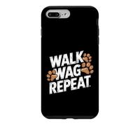 Walk Wag Repeat - Promeneur Amusant pour Chien Coque pour iPhone 7 Plus/8 Plus