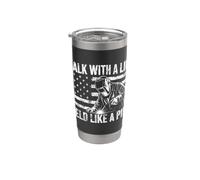 Walk With A Limp Weld Like A Pimp Welder Drapeau américain Gobelet isotherme en acier inoxydable double paroi