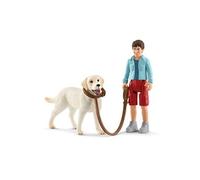 Schleich Farm World Promenade avec labrador retriever 42478