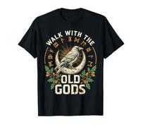 Walk with The Old Gods Crow Moon Païen Grunge T-Shirt