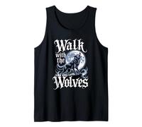 Walk with The Wolves Alpha Y2K Wolf Meme Fearless Alpha Girl Débardeur