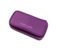 Walker 49711-053 - Trousse Fame Uni Plum, Porte-Plume avec Compartiment Principal, Rabat intérieur, 20 Passants pour Crayons et Fermeture éclair, pour l'école, l'université et Le Bureau