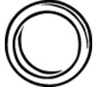 WALKER 80093 Joint d'étanchéité tuyau d'échappement Arrière Avant