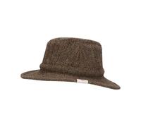 Walker and Hawkes Berkeley - Chapeau à Bord - Harris Tweed - pour la Campagne - Gris Anthracite - L (59cm)