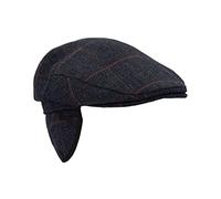 Walker and Hawkes - Casquette Plate de Trappeur - en Tweed - Unisexe - Tweed Bleu - S (57cm)