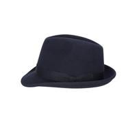 Walker and Hawkes - Chapeau Gregson Trilby en Laine feutrée - Bleu Marine - XS (56cm)