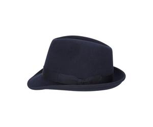 Walker and Hawkes - Chapeau Gregson Trilby en Laine feutrée - Bleu Marine - XS (56cm)