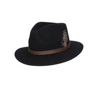 Walker and Hawkes - Chapeau Howick en Laine feutrée - Noir - XL (60cm)