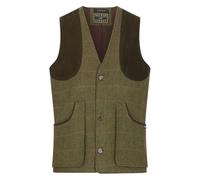 Walker and Hawkes - Gilet Derby Tweed Berston pour Hommes - Sauge foncé - M