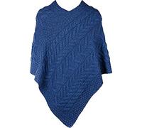 Walker and Hawkes - Poncho en Laine mérinos Trentham - Femme - Bleu Marine - Taille Unique