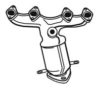 WALKER Catalyseur Pour VW Caddy III Kasten 2KA 2KH 2CA 2CH 2.0 SDI 2KB 2KJ