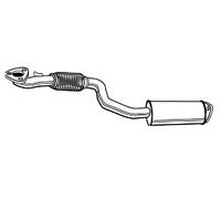 Walker Échappement Avant Y-Pipe Flexible Silencieux pour Lacetti Nubira 1,4