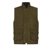 Walker & Hawkes - Barrington - Veste sans Manches Derby - pour Homme - Tweed - Chasse/Campagne - Sauge foncé - 2XL
