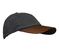 Walker & Hawkes - Casquette en Coton ciré - Unisexe - visière en Cuir - Bleu Marine - Taille Unique