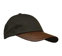 Walker & Hawkes - Casquette en Coton ciré - Unisexe - visière en Cuir - Noir - Taille Unique