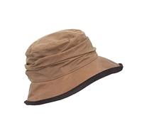 Walker & Hawkes - Chapeau ciré Diana - pour Femme - pour la Campagne - Beige - M (58cm)
