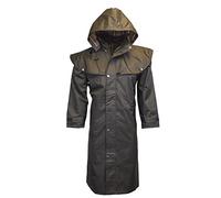 Walker & Hawkes - Veste longue Midland - style cape - capuche amovible/coutures étanches - nylon - Noir - S