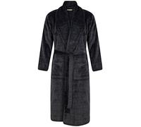 Walker Reid Robe de chambre pour homme en polaire polie à manches longues, gris, 3XL