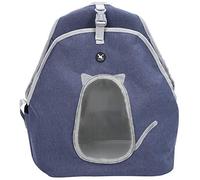 walker Sac à dos pour chien et chat - Avec maille - Crochet métallique - Base amovible - Pour animaux de compagnie - Couleur unie - Environ 43,5 x 39,5 x 12 cm