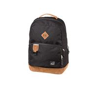 Walker Sac à dos Pure Eco Concept avec 2 compartiments, compartiment pour ordinateur portable, poches latérales, dos rembourré, bretelles réglables, Noir, 30 x 45 x 21 cm, Écologique