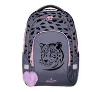 Walker sac d'école sac à dos pour ordinateur portable Fame Ace Backpack 28L Leopard gris