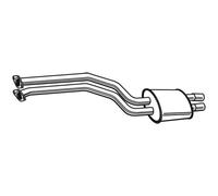 WALKER Silencieux Avant Silencieux Central Pour BMW 5 Série E39 520I 525I