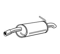 Walker Silencieux D'Échappement Pour Ford Fiesta V Mazda 2 71394