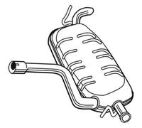 Walker Silencieux D'Échappement Pour Volvo V50 2.4 S40 II 23063