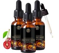 Walker Skin Protect Serum, Natural Firming Face Serum To Reduce Wrinkles, with Black Castor Oil, Hydrate & Brighten Skin for Melanin-Rich Skins,Lightweight & Non-Greasy for All Skins Types (3PC)