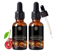 Walker Skin Protect Serum, Natural Firming Face Serum To Reduce Wrinkles, with Black Castor Oil, Hydrate & Brighten Skin for Melanin-Rich Skins,Lightweight & Non-Greasy for All Skins Types (2PC)