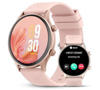 WalkerFit Montre Connectée Femme 1,39" Smartwatch avec Appels Bluetooth, IP68 Étanche, Suivi Santé & Sommeil, 110+ Modes Sport, Cadrans Personnalisés, Compatible Android iOS (Rose)