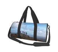 Walkers at the summit Sac de sport de voyage pliable pour homme et femme Noir Taille unique, Noir , Taille unique