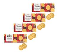 Walkers | Biscuits écossais ronds | Pâte Brisée Beurre et Sel | Sablés au Beurre Anglais Traditionnels - 4 Blisters