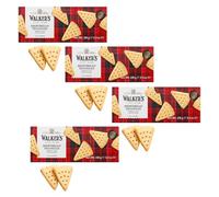 Walkers | Biscuits triangulaires écossais | Biscuits Sablés Beurre Sel - 4 Caisse | Sablés traditionnels anglais pur beurre
