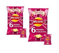Walkers Crisps Lot de 2 cocktails crevettes 6 x 25 g