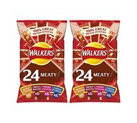 Walkers Crisps Lot de 2 paquets de variétés de viande 4 saveurs 25 g