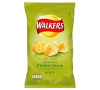 Walkers Crisps - Pickled Onion (6x25g) - Paquet de 2