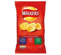 Walkers Crisps - Variété classique (6x25g) - Paquet de 6