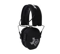 Walker's Razor Slim Ultra Low Profile Design Compact Range Réglable Tir Chasse Protection auditive Protection Electronique, Noir-Texas, One Size