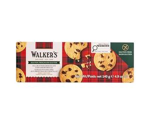 Walkers Sablés sans Gluten aux Pépites de Chocolat 140 g - Lot de 4